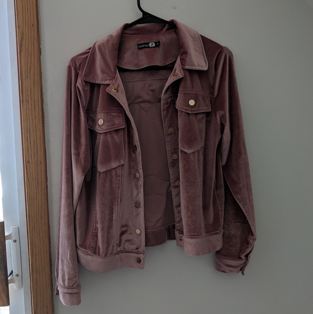 boohoo Velvet Jacket - Picture 3 of 7